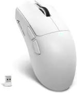 ATTACK SHARK X11-SE Ultra-Light Gaming Mouse – 59g Ergonomic Design, Tri-Mode BT5.2/2.4G/Wired USB-C, PixArt PAW3311 Sensor, 22,000 DPI, 5 Programmable Buttons, White - Image 3