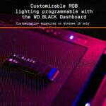 WDBAPZ0020BNC WD BLACK SN850 2TB 7000MB/S WITH HEATSINK FOR PS5 AND PC WD_BLACK SN850 NVMe SSD 2TB PCIe Gen4 M.2 2280 3D NAND Internal Gaming Solid State Drive with RGB Heatsink , Lightning-Speed 7000MB/s Read 5100MB/s Write 1M IOPS , Compatible with PS5 & Windows  | WDBAPZ0020BNC