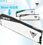 VEB516G6030W RAM PATRIOT 16GB DDR5 6000 MHZ WHITE CL30 Patriot Viper Elite 5 DDR5 RAM 16GB 6000MT/s CL30 1.35v (PC5 48000) UDIMM Desktop Gaming Memory Single Module Compatible with Intel XMP/AMD Expo | WHITE ~  VEB516G6030W