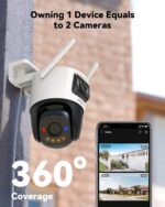 IMOU Cruiser Dual 2 (6MP Dual-Lens WiFi 6 Camera) | 3MP+3MP Pan/Tilt & Fixed Lenses, Human/Vehicle Detection, Red & Blue Warning Lights, Smart Full-Color Night Vision, H.265 Compression - Image 3