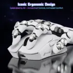 ATTACK SHARK X11-SE Ultra-Light Gaming Mouse – 59g Ergonomic Design, Tri-Mode BT5.2/2.4G/Wired USB-C, PixArt PAW3311 Sensor, 22,000 DPI, 5 Programmable Buttons, White - Image 9