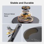 Ugreen Magnetic Phone Stand for MagSafe – 1600g Strong Grip, 360° Rotation, Height Adjustable & Foldable Desk Holder, Ergonomic Design for iPhone 12–17 Series – Black - Image 10