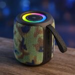 KISONLI Q26 RGB Music Speaker Camouflage | 10W Portable Bluetooth Speaker | 1200mAh Battery | RGB Lighting | Memory Card Support | For Mobile, PC, Outdoor & Karaoke Use - Image 3