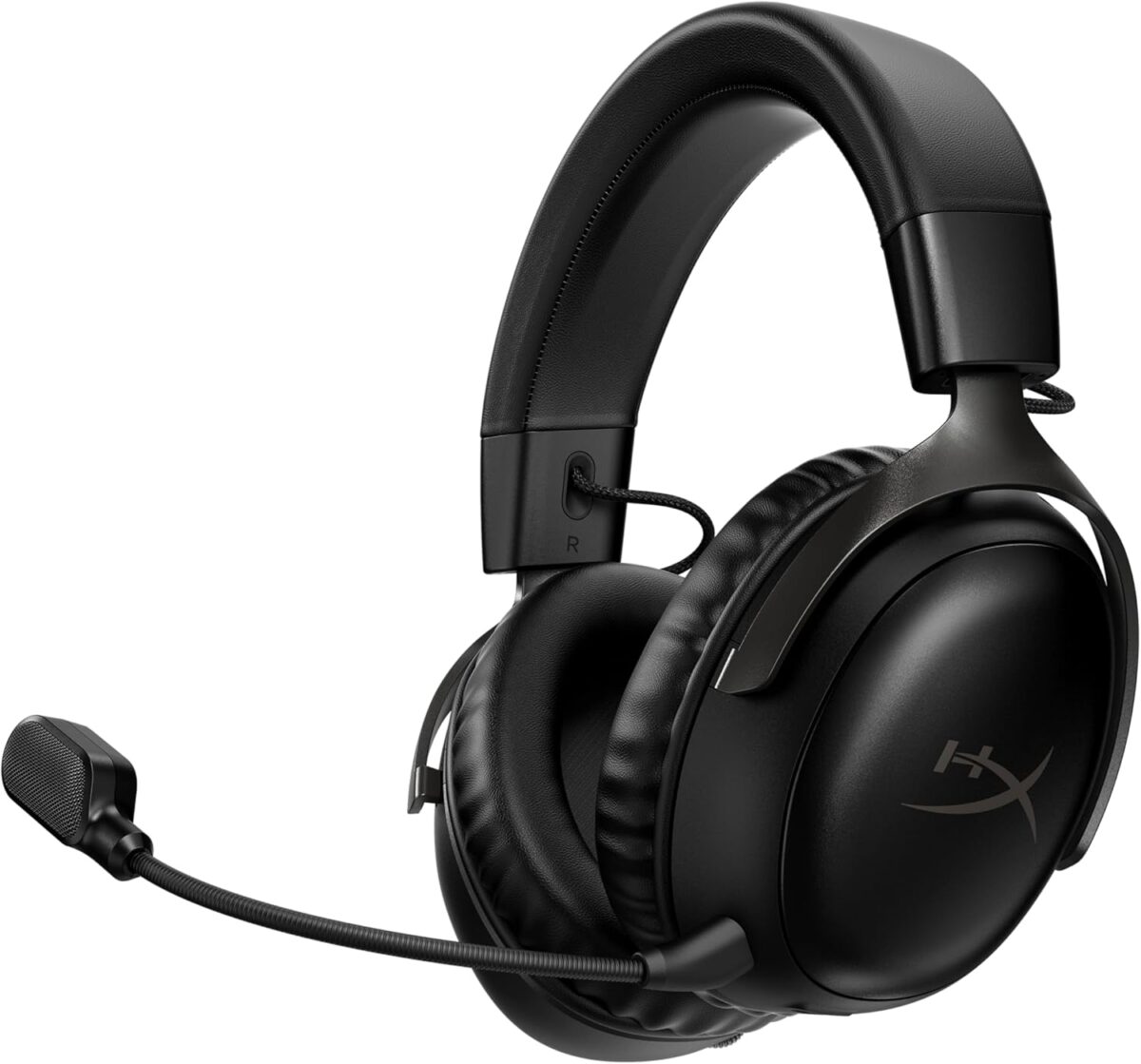 HyperX Cloud III S Black Wireless Gaming Headset – 120Hr Battery, Bluetooth & 2.4GHz, DTS® Spatial Audio, 53mm Angled Drivers, Dual Mic System, Premium Comfort, Multi-Platform Ready | OPEN BOX - Image 5
