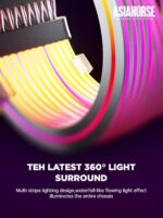 ASIAHORSE 18AWG 24-Pin ARGB Single SR Strimmer – Black | 5V 3-Pin Sync with AURA, MSI, Gigabyte, ASRock | TPE Silicone-Sleeved Cable Extension - Image 5