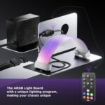 ASIAHORSE AURORA PRO ARGB PSU Cable Cover – 108 LEDs | 5V 3-Pin Sync | Fits 24-Pin & Dual 8-Pin GPU Cables |  White Cover | Clean Aesthetic Cable Management - Image 5