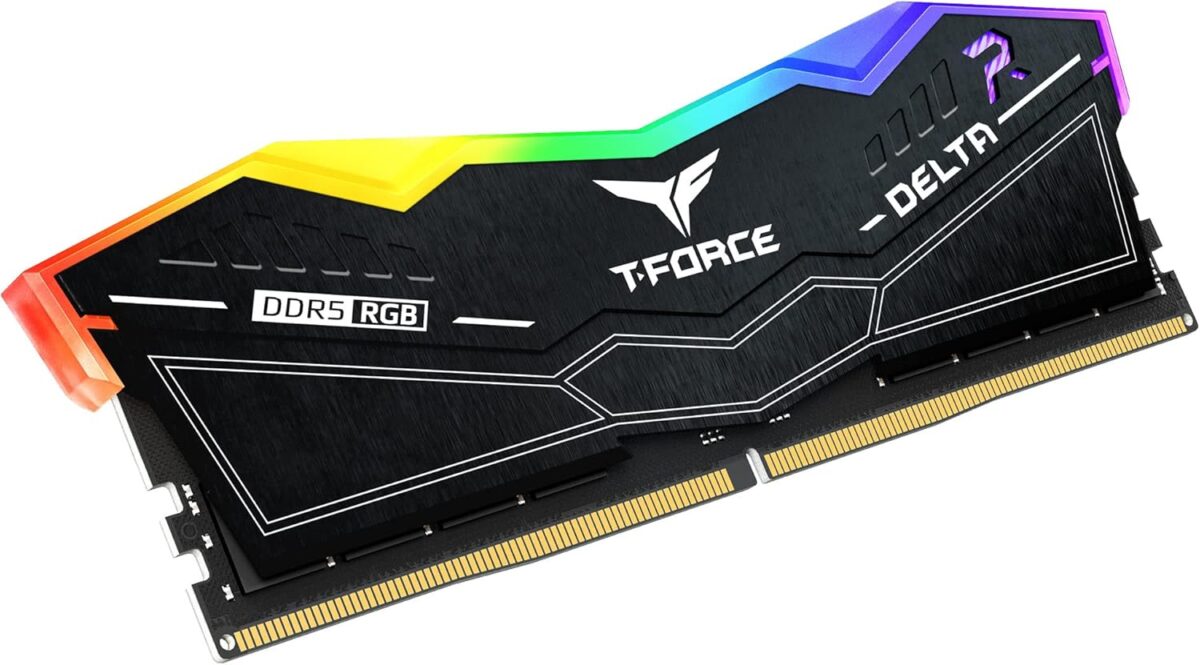 TEAMGROUP T-Force Delta RGB DDR5 16GB Kit (2x 8GB) 6000MHz CL38 1.25 – XMP 3.0 & AMD EXPO Support, On-Die ECC, 120° RGB Lighting, PMIC Power Management, High Stability Gaming RAM | BLACK ~ FF3D516G6000HC38ADC01 - Image 3
