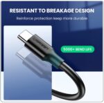 UGREEN-20884 UGREEN USB 3.0 A MALE TO TYPE C MALE CABLE NICKEL PLATING 2M-BLACK UGREEN USB 3.0 Type A Male To Type C Male Cable, 2 meters Nickel Plated, Data Transfer And Charging Support, Up To 5Gbps Speed And 3A Charging | BLACK ~ 20884