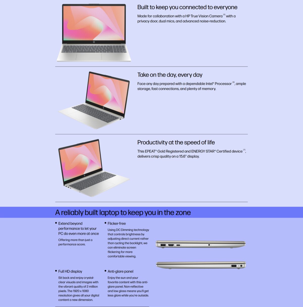 B8LA9UA#ABA HP 15-FD0150WM CORE 5-120U 8GB/512GB SSD/WIN11/15.6"/TOUCH SCREEN HP 15-fd0150wm Intel Core 5 120U | 8GB DDR4 RAM ; 512GB NVMe SSD | Integrated Graphics | 15.6inch FHD IPS TouchScreen | Windows 11 | Meteor Silver 