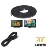 Sony High-Speed HDMI 5M Flat Cable with Ethernet | 4K & Full HD 1080P Support | Gold-Plated Connectors | HDTV, Blu-ray, Gaming Console Compatible - Image 3