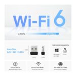 TP-Link Archer TX1U Nano AX3000 Wi-Fi 6 USB Adapter – 287Mbps Lightning-Speed, MU-MIMO & OFDMA, AP Mode, Nano-Sized Portable Design, Windows & Linux Compatible - Image 5