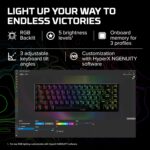 ALLOY-ORIGIN-65%-OB HYPERX ALLOY ORIGIN 65% OPENBOX KEYBOARD AQUA SWITCH HyperX Alloy Origins 65 Gaming Keyboard – Aqua Tactile Switches, 65% Compact Aluminum Frame, RGB Backlit PBT Keycaps, Detachable USB-C, Anti-Ghosting & NGENUITY Control | BLACK