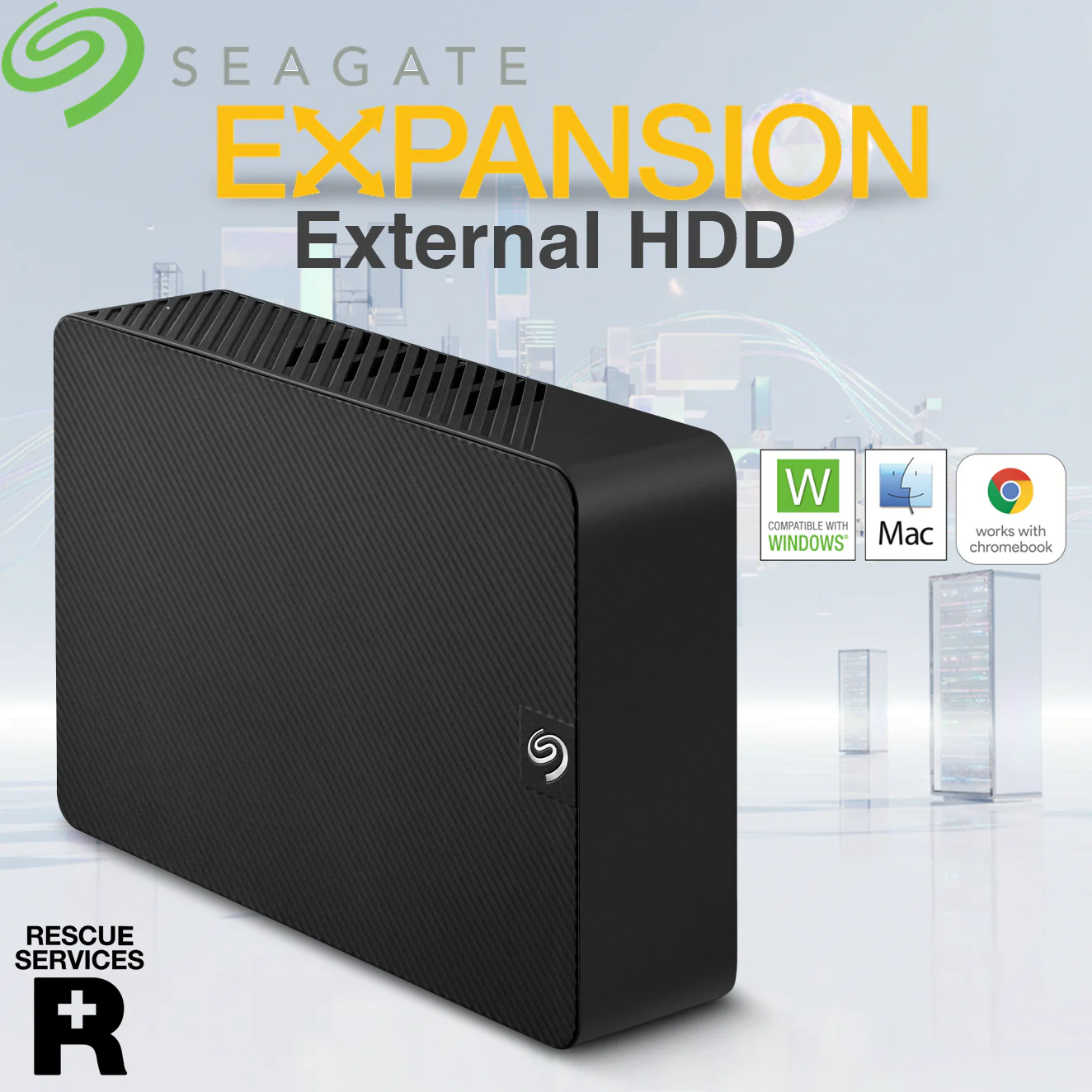 Expansion Desktop Hard Drive STKP26000400 STKP26000400 SEAGATE EXPANSION 26TB EXTERNAL HDD Seagate Expansion Desktop External Hard Drive 26TB | USB 3.0 High-Speed Data Transfer | Plug-And-Play For PC & Mac | Includes Power Adapter + Rescue Data Recovery Services