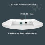 Festa F76 BE9300 Tri-Band WiFi 7 Ceiling AP – 9.3 Gbps Speeds, 2.5G PoE Port, Mesh & Seamless Roaming, 320 MHz, 4K-QAM, Multi-Link Operation, Festa Cloud Management - Image 7