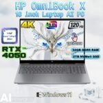 BN9R0UA#ABA HP OMNIBOOK X ULTRA 7/32GB DDR5/2TB/4050/SILVER/2K OLED/16" HP OmniBook X 16 inch Laptop AI PC Intel® Core Ultra 7 255H | 32GB DDR5 RAM , 2TB NVMe SSD | RTX 4050 (6GB) | 16-inch 2K OLED TouchScreen 120Hz 0.2ms Display | Backlit Keyboard |  Windows 11 Home | METEOR SILVER ~ 16-aw0033dx