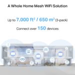 MERCUSYS Halo BE3600 Wi-Fi 7 Whole Home Mesh System 3-Pack – Dual-Band 3.6Gbps, Covers 7,000 ft², Connects 150+ Devices, Full Gigabit Ports, MERCUSYS App Control - Image 6