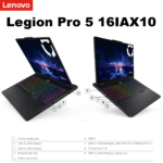 83F30009US LENOVO LEGION PRO 5 16IAX10 U7 255HX 16GB RAM/1TB SSD/ RTX 5060/ 16.0"/WIN11-ECLIPSE BLACK Lenovo AI-Powered Legion Pro 5 16IAX10 Intel® Core Ultra 7 255HX , 13 AI TOPS | 16GB DDR5 RAM ; 1TB NVMe SSD | RTX 5060 (8GB) 572 AI TOPS | 16-inch WQXGA OLED 100% DCI-P3, 165Hz Display | Windows 11 Home | Eclipse Black