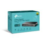TP-Link TL-SG108PE 8-Port Gigabit Easy Smart Switch – 4× PoE+ Ports 64W Budget, VLAN, QoS, IGMP Snooping, Auto-Recovery, Fanless Metal Case, Desktop/Wall-Mount - Image 5