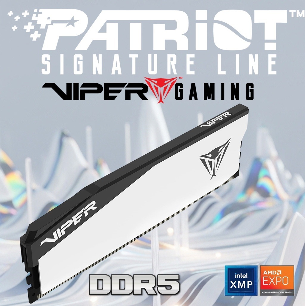 VEB516G6030W RAM PATRIOT 16GB DDR5 6000 MHZ WHITE CL30 Patriot Viper Elite 5 DDR5 RAM 16GB 6000MT/s CL30 1.35v (PC5 48000) UDIMM Desktop Gaming Memory Single Module Compatible with Intel XMP/AMD Expo | WHITE ~  VEB516G6030W