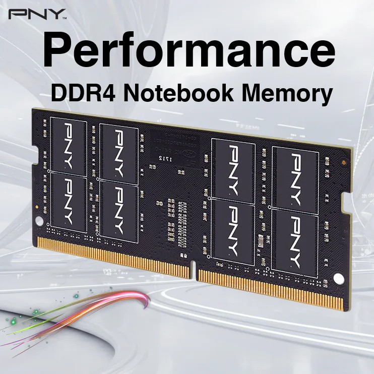 MN16GSD43200-TB PNY RAM 16GB DDR4 3200MHZ CL22 NOTEBOOK PNY Performance DDR4 3200MHz SODIMM Notebook Memory 16GB Single Channel , CL22 1.2V Low Power , High-Speed PC4-25600 RAM (Compatible with 2933MHz, 2666MHz, 2400MHz or 2133MHz) | MN16GSD43200-TB PNY Performance 16GB DDR4 DRAM 3200MHz (PC4-25600) CL22 1.2V Notebook/Laptop (SODIMM) Computer Memory Kit – MN16GSD43200-TB