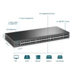 TP-Link TL-SG3452X JetStream 48-Port Gigabit L2+ Managed Switch with 4× 10G SFP+ Uplinks – Omada SDN Cloud Management, Static Routing, QoS, IPv6, Robust Security - Image 5