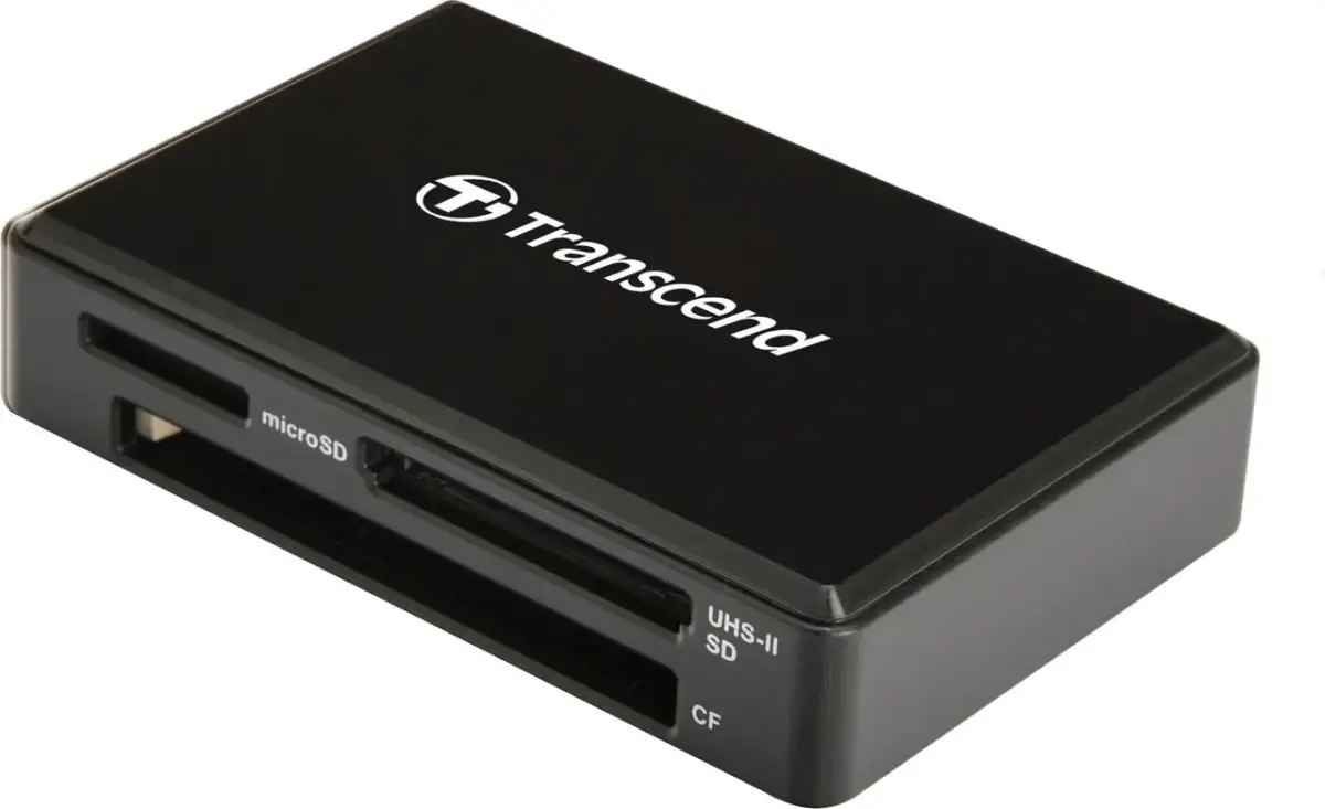 Transcend RDF9 All-in-One UHS-II Multi Card Reader – USB 3.1 Gen 1, SDXC/SDHC/microSD/CompactFlash Support, 260MB/s Read, 190MB/s Write, Compact Design for Professionals - Image 2