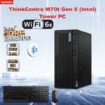 12U60046GR LENOVO THINKCENTRE M70T GEN5 I7-14700/8GB DDR5 RAM/512GB NVME/DOS/KB LENOVO ThinkCentre M70t Gen 5 Desktop Intel® Core i7-14700 | 8GB DDR5 RAM ; 512 SSD NVMe® | Intel® UHD Graphics 770 | DOS | Intel® vPro® Enterprise | Wi-Fi® 6E + BT5.3 + Ethernet | Wired Mouse &  Keyboard Included | BLACK | 1 YEAR WARRANTY