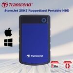TS4TSJ25H3B EXTERNAL TRANSCEND 4TB HDD 2.5" THREE STAGE ANTI SHOCK PROTECTION 3.1 USB GEN 1 Transcend StoreJet 25H3 4TB Portable External Hard Drive | USB 3.1 Gen 1 5Gbps | MIL-STD-810G Shock Protection | One-Touch Backup | Rugged & Stylish | Navy Blue ~  TS4TSJ25H3B