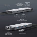 TP-Link UH9120C 9-in-1 USB-C Hub – 4K@60Hz HDMI, Gigabit Ethernet, 100W PD Fast Charging, SD/microSD UHS-I, 5Gbps USB 3.0, Compact Aluminum Alloy Design - Image 6