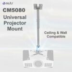 NCTS-CM5080 NCTS PROJECTOR CEILING MOUNT HEIGH 50*80*CM NCTS CM5080 Universal Projector Mount – Full-Motion 360° Swivel, ±15° Pitch, ±8° Roll, Telescopic Steel Construction, Adjustable Arms, Ceiling & Wall Compatible