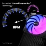 BEQUIET-WINGS-LX-120 FAN BE QUIET LIGHT WINGS LX 120MM PWM SINGLE FAN Be Quiet! Light Wings LX 120mm PWM High-Speed ARGB Fan – 2100RPM Silent Cooling, 16 ARGB LEDs, Closed Loop Motor, Rifle Bearing, 60,000h Lifespan, 2.51mm H₂O Pressure | BLACK