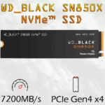 WDS800T2X0E-00CDD0 WD BLACK SN850X 8TB GEN4 7200MB/S WD_BLACK SN850X NVMe SSD 8TB Internal Solid State Drive , PCIe Gen4 x4 7200MB/s Read 6600MB/s Write , 1.2M IOPS 3D NAND , Compatible with Windows - PS5 - Computers with M.2 (M-key) Port M.2 2280 | WDS800T2X0E-00CDD0