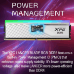AX5U6000C3416G-ABRWH RAM XPG LANCER BLADE 32GB (16X2) RGB 6000MHZ WHITE XPG Lancer Blade 32GB (2 x 16GB) 288-Pin PC RAM DDR5 6000 (PC5 48000) Desktop Memory Model AX5U6000C3416G-DTLABRBK