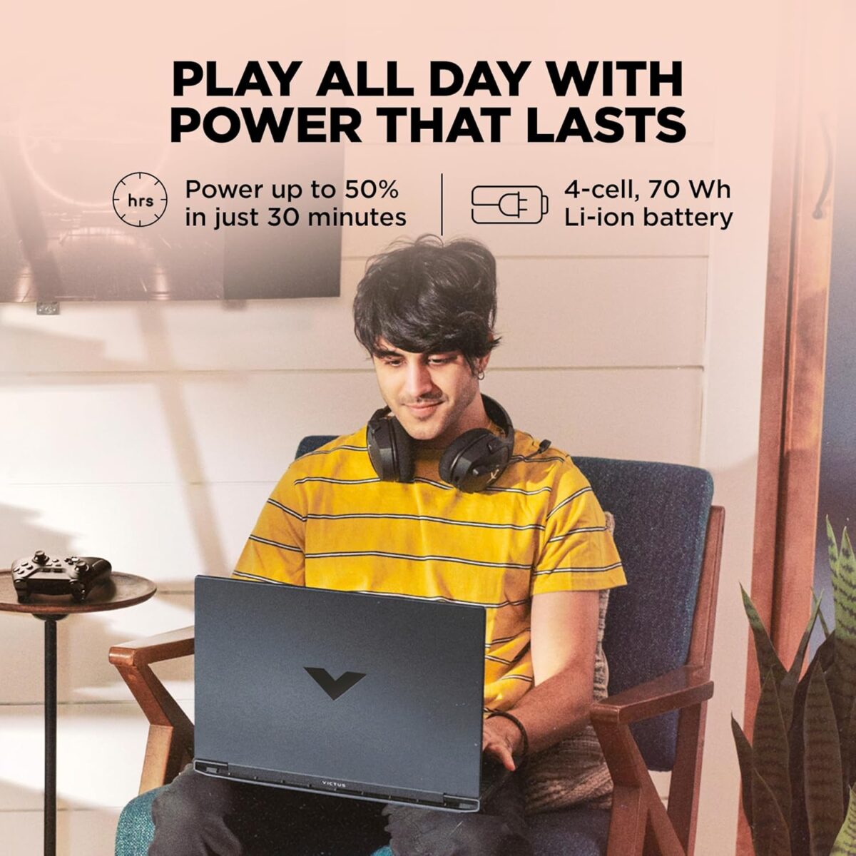 BM7B7UA#ABA 15-fa2787nr HP VICTUS 15-FA2787NR I7-13620H 16GB/512GB/5060/WIN11/SILVER LAPTOP VICTUS by HP Intel® Core i7-13620H | 16GB DDR5 RAM, 512GB NVMe SSD | RTX 5060 (8GB) | 15.6-inch FHD 144Hz IPS Display | 1-Zone RGB Backlit Keyboard | Windows 11 | MICA SILVER ~ 15-fa2787nr 