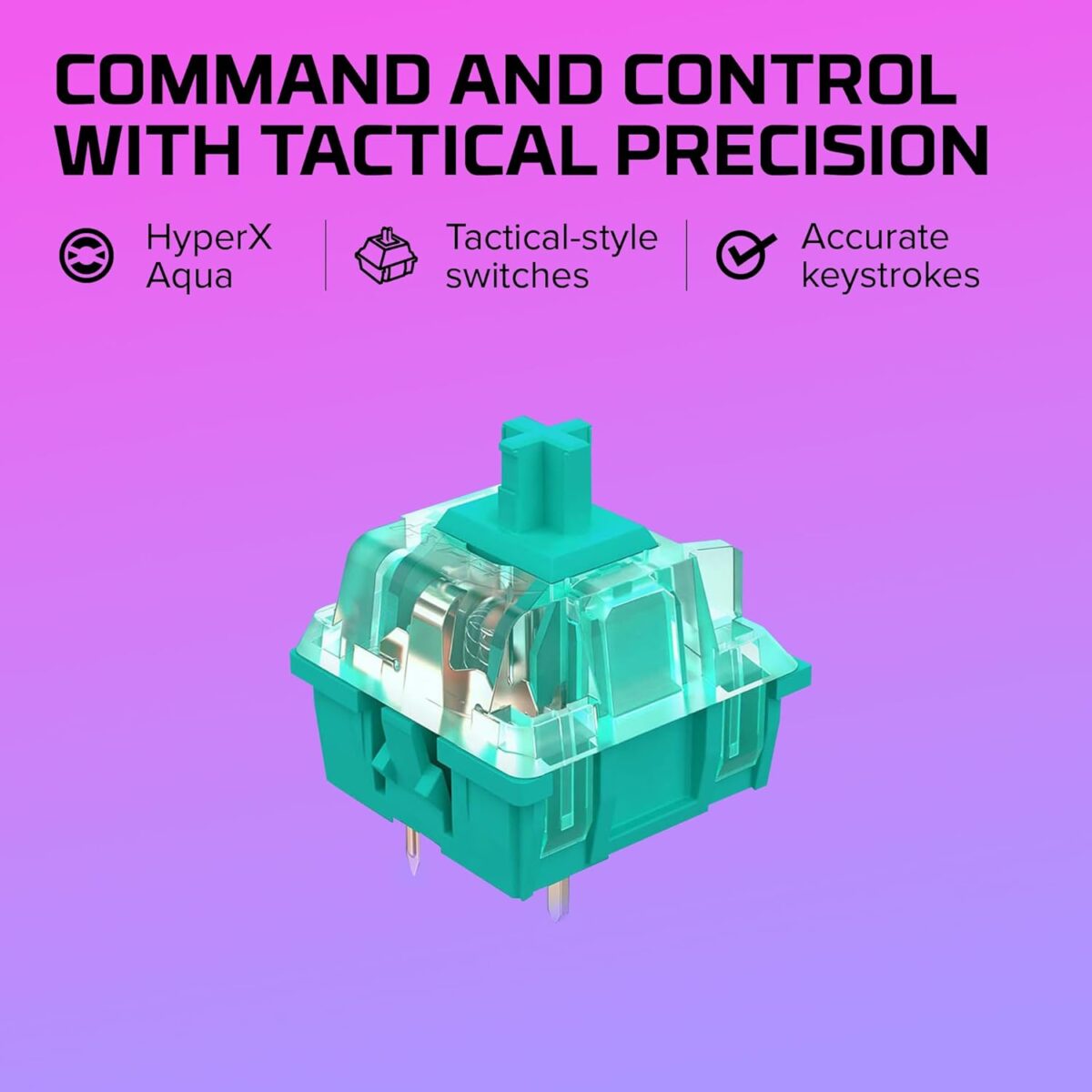 ALLOY-ORIGIN-65%-OB HYPERX ALLOY ORIGIN 65% OPENBOX KEYBOARD AQUA SWITCH HyperX Alloy Origins 65 Gaming Keyboard – Aqua Tactile Switches, 65% Compact Aluminum Frame, RGB Backlit PBT Keycaps, Detachable USB-C, Anti-Ghosting & NGENUITY Control | BLACK