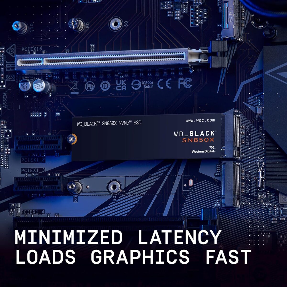 WDS800T2X0E-00CDD0 WD BLACK SN850X 8TB GEN4 7200MB/S WD_BLACK SN850X NVMe SSD 8TB Internal Solid State Drive , PCIe Gen4 x4 7200MB/s Read 6600MB/s Write , 1.2M IOPS 3D NAND , Compatible with Windows - PS5 - Computers with M.2 (M-key) Port M.2 2280 | WDS800T2X0E-00CDD0