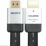 Sony High-Speed HDMI 5M Flat Cable with Ethernet | 4K & Full HD 1080P Support | Gold-Plated Connectors | HDTV, Blu-ray, Gaming Console Compatible - Image 2