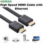 UGREEN-HDMI-10109 UGREEN HDMI CABLE 5M 4K ( BLACK ) 10109 UGREEN High Speed HDMI 2.0 Cable 5M with Ethernet | Full Copper | 4K Ultra HD | Dolby TrueHD | DTS-HD | ARC | 3D Support | Premium Audio Video Cable – Black | 10109 UGREEN High Speed HDMI 2.0 5-meter Cable with Ethernet , Full Copper , 4K Ultra HD  , Dolby TrueHD , DTS-HD , ARC , 3D Support , Premium Audio Video Cable | BLACK ~ 10109