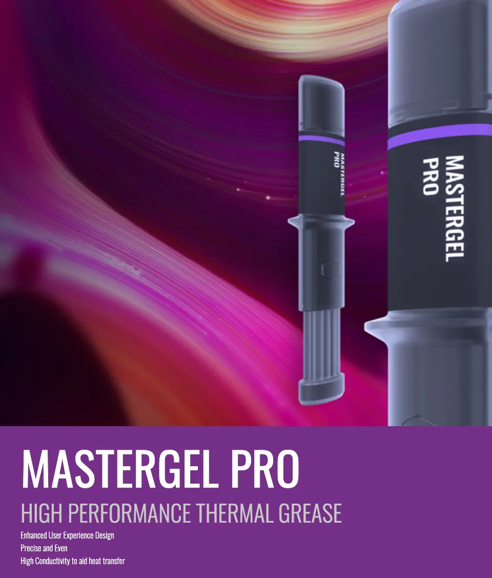 Cooler Master MasterGel Pro V2 Thermal Paste – 1.5ml Syringe, 8 W/m-K Conductivity, High-Performance CPU/GPU Grease, Non-Electrical Conductive, Easy Flat-Nozzle Design