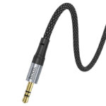 HOCO UPA26 Type-C to 3.5mm Audio Cable – 1M Braided Nylon, Built-in DAC Chip, Hi-Fi Lossless Sound, Gold-Plated Connectors, Oxygen-Free Copper Core, Zinc Alloy Shell, Black - Image 5