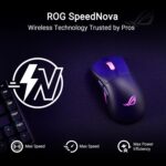 90MP04A0-BMAA00 ASUS ROG KERIS II ORIGIN P722 RGB MOUSE ASUS ROG Keris II Origin Wireless Gaming Mouse – Right-Handed Ergonomic, 65g, Tri-Mode Connectivity, 42K DPI, up to 127Hr Battery, ROG AimPoint Pro Sensor RGB 3-Zone Lighting 8000Hz Polling Rate Paracord PTFE Feet, Web-Based Configuration, PC/Mac Support | BLACK ~ 90MP04A0-BMAA00