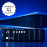 WDBAPZ0020BNC WD BLACK SN850 2TB 7000MB/S WITH HEATSINK FOR PS5 AND PC WD_BLACK SN850 NVMe SSD 2TB PCIe Gen4 M.2 2280 3D NAND Internal Gaming Solid State Drive with RGB Heatsink , Lightning-Speed 7000MB/s Read 5100MB/s Write 1M IOPS , Compatible with PS5 & Windows  | WDBAPZ0020BNC
