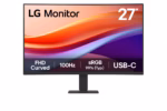 LG 27" U4 FHD Curved Monitor – 100Hz VA Panel, USB-C 15W PD, sRGB 99%, 1500R Curvature, HDR10, Flicker Safe, Reader Mode, Dynamic Action Sync, Slim Stand, HDMI & Tilt Adjustment - Image 2