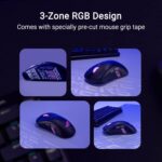 90MP04A0-BMAA00 ASUS ROG KERIS II ORIGIN P722 RGB MOUSE ASUS ROG Keris II Origin Wireless Gaming Mouse – Right-Handed Ergonomic, 65g, Tri-Mode Connectivity, 42K DPI, up to 127Hr Battery, ROG AimPoint Pro Sensor RGB 3-Zone Lighting 8000Hz Polling Rate Paracord PTFE Feet, Web-Based Configuration, PC/Mac Support | BLACK ~ 90MP04A0-BMAA00