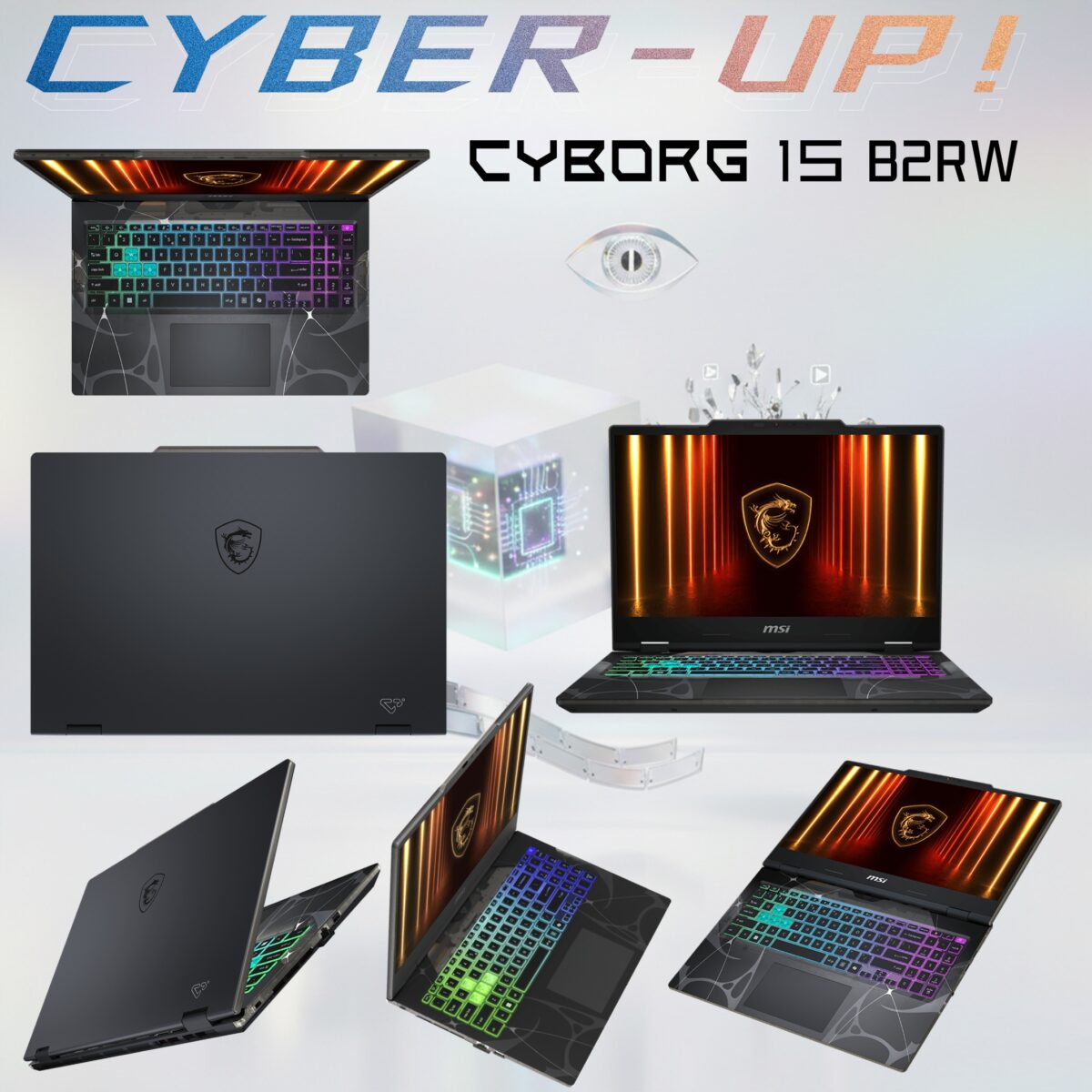 9S7-15Q342-298 MSI CYBORG 15 B2RWEKG-298XAE CORE 7 240H/16GB RAM/512GB SSD/RTX 5050 8GB MSI CYBORG 15 B2RWEKG Intel® Core 7 240H | 16GB DDR5 RAM ; 512GB SSD NVMe | RTX 5050 (8GB) | 15.6-inch FHD 144Hz IPS-Level | 4-Zone RGB Eng/Ara Keyboard | DOS | Odyssey Grey