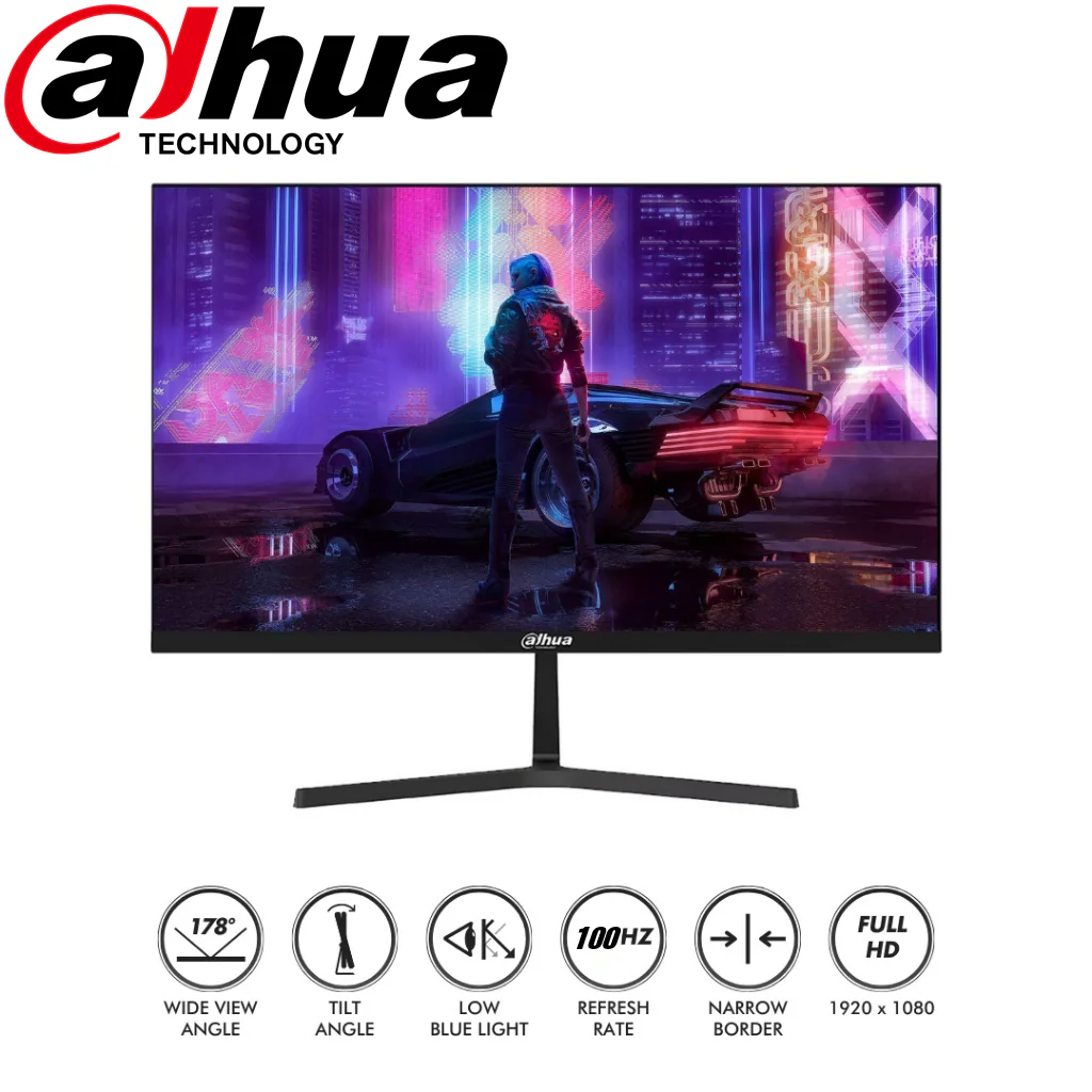 DHI-LM22-B200S-100HZ 22 Inch 100Hz Gaming Office Computer Monitor DAHUA 22 Inch 100Hz Gaming Office Computer Monitor  - B200S Series Full HD Monitor (VGA / HDMI / 100Hz / 1920x1080 / Angle Tilt / Frameless)