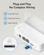 CUDY-LT300 CUDY LT300 4G LTE N300 WIFI ROUTER 300Mbps WHITE Cudy LT300 2.0 4G N300 Wi-Fi Router With Nano SIM Slot, Dual Ethernet Ports, VPN, And Cloud App Control – 4G Cat.4 150Mbps, 300Mbps Wi-Fi, WPA3 Security 