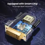 UGREEN DVI (24+1) Male to HDMI Female Adapter – Full HD 1080p Bi-Directional Converter | Gold-Plated Connectors | Model 20124 – Black - Image 3