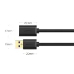 UGREEN 30126 USB 3.0 Extension Cable – 1.5m High-Speed Male to Female Cable, 5Gbps Data Transfer, Gold-Plated Connectors, Durable Flexible Build, Backward Compatible with USB 2.0/1.1 - Image 6