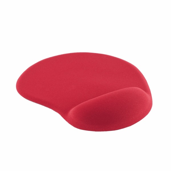 Ergonomic Red Gel Wrist Mouse Pad – Non-Slip Base, Soft Memory Gel Cushion for Wrist Support, Anti-Fatigue Comfort for Office & Gaming, Smooth Precise Surface